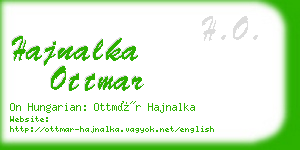 hajnalka ottmar business card